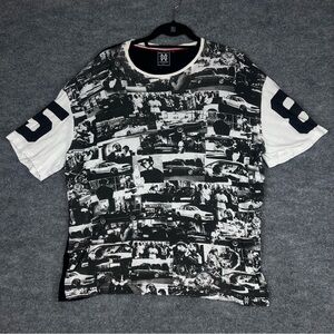 Michael Cherry 3XL Oversized Photo Collage T-Shirt Jersey Tee Streetwear